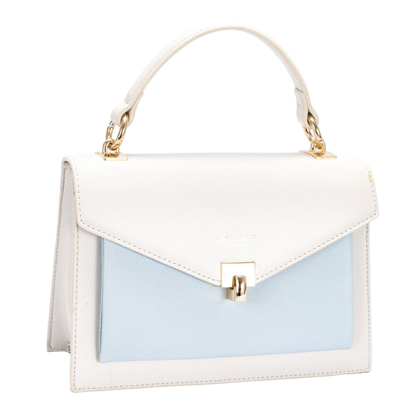 David Jones Tas CM5663H Creme/L.Blauw