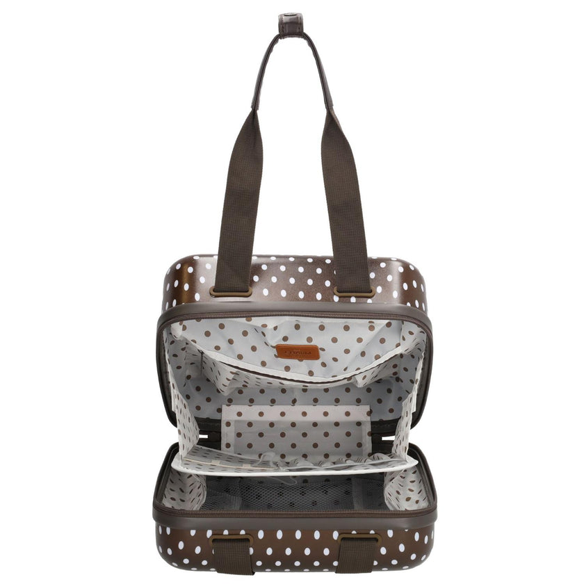 Charm Beautycase 23794 Dots Donkerbruin/wit 1291 Dots