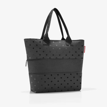 Reisenthel Tas Shopper E1 Glossy dots Black 7075