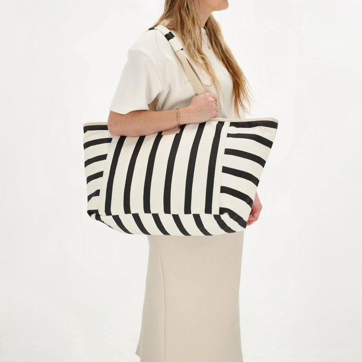 Zebra Trends Strandtas 22487 Zwart/wit 105