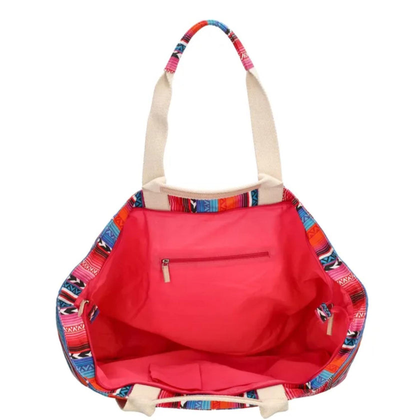 Zebra Trends Strandtas 22487 Multi fuchsia 154