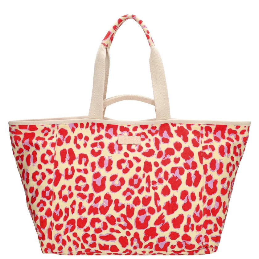 Zebra Trends Strandtas 22487 Luipaardprint rood 1034