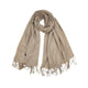  Sjaal YF-19231 taupe bloem Taupe bloem