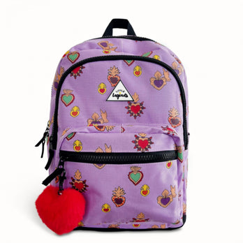 Little Legends Rugzak LL2011 Backpack L Milagros Heart Lila 10