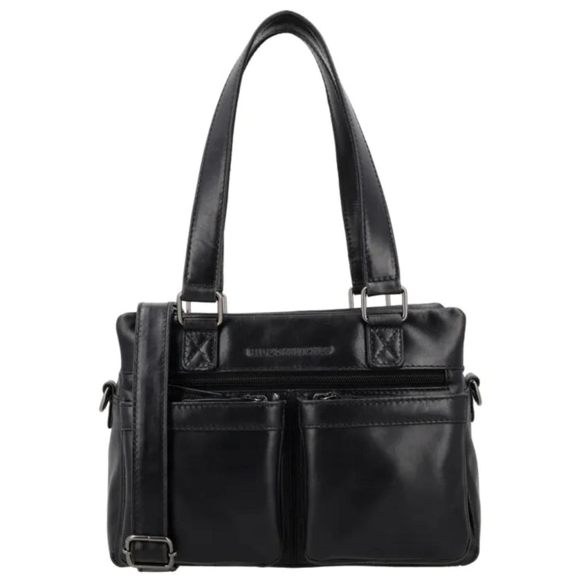 Hide & Stitches Tas 25315 Porto Zwart 001