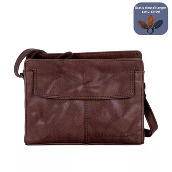 Spikes&Sparrow Crossbody 501118 Donkerbruin 01
