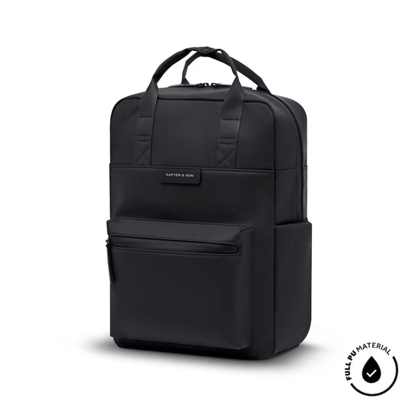 Kapten & Son Laptoprugzak Bergen Pro Sleek FPU All Black Sleek FPU
