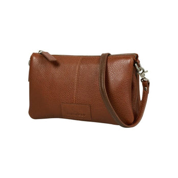 Burkely Tasje 1000343 Triple pocket zip Chestnut