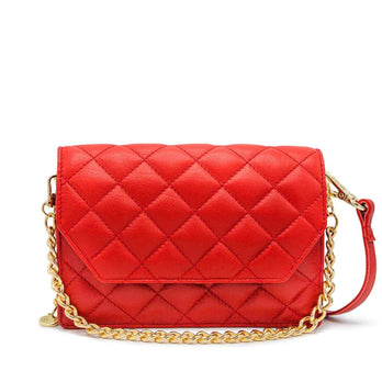 Mosz Telefoontasje Kris Bag Quilted Red Shiny Light Gold