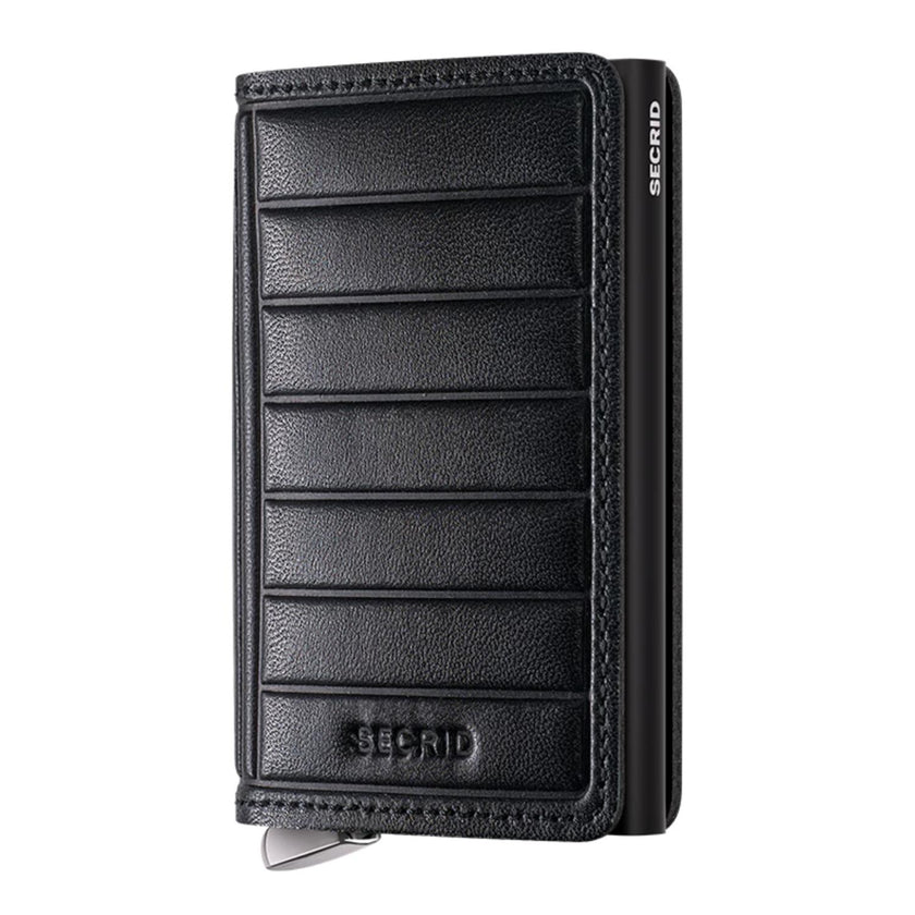 Secrid Pasjeshouder Slimwallet Lines Emboss Black +