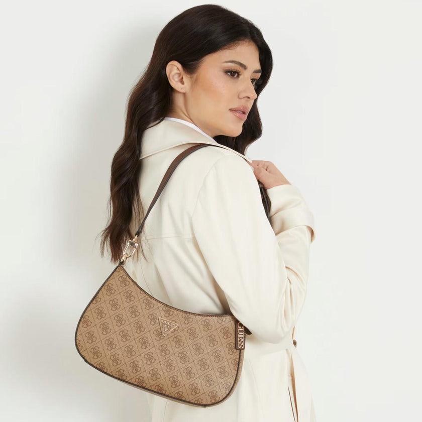 Guess Tas BG967218 Noelle II Latte Logo Brown LGW