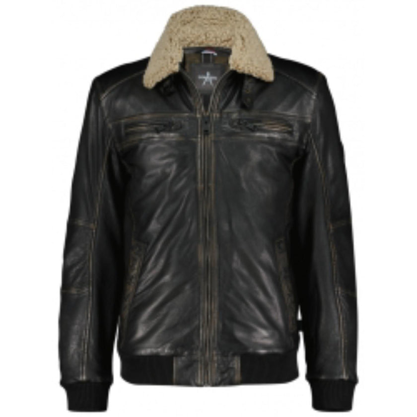 Donders 1860 Heren Jas 52387 Black/Beige 910