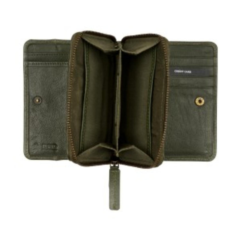 Burkely Potemonnee 1000822 Double Flap Wallet Grass Green 74