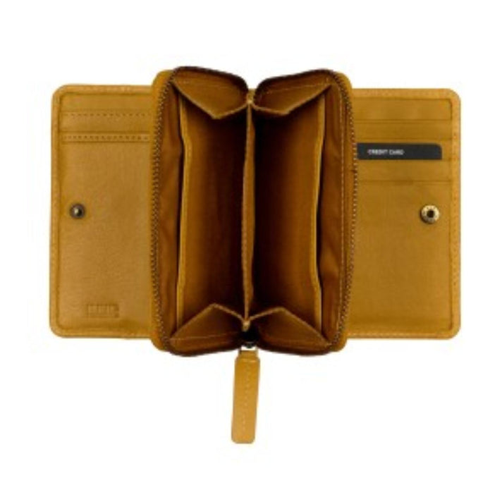 Burkely Potemonnee 1000822 Double Flap Wallet Yolk Yellow 63