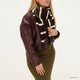 Zebra Trends Sjaal 26276 Donkerbruin 097
