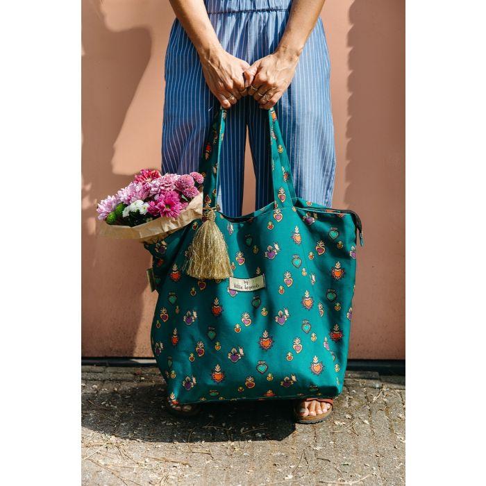 Little Legends Strandtas Beach Bag Milagros Heart 04