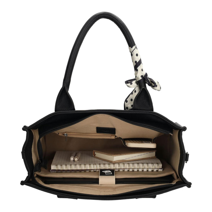 Charm Shopper 26001 Stippen Zwart 051
