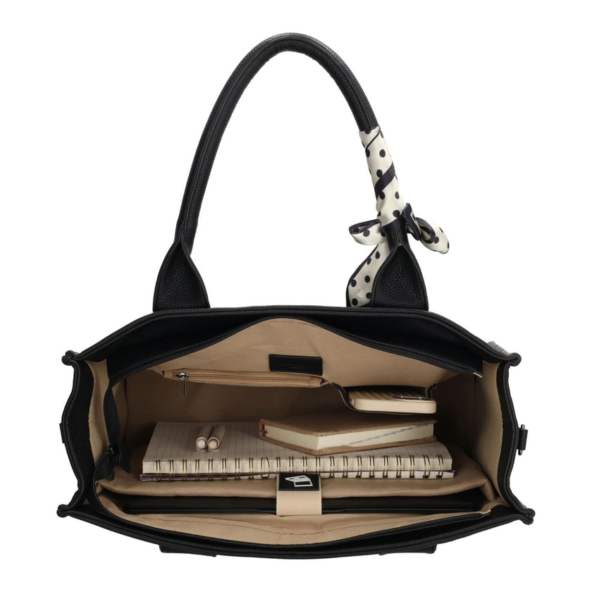 Charm Shopper 26001 Stippen Zwart 051