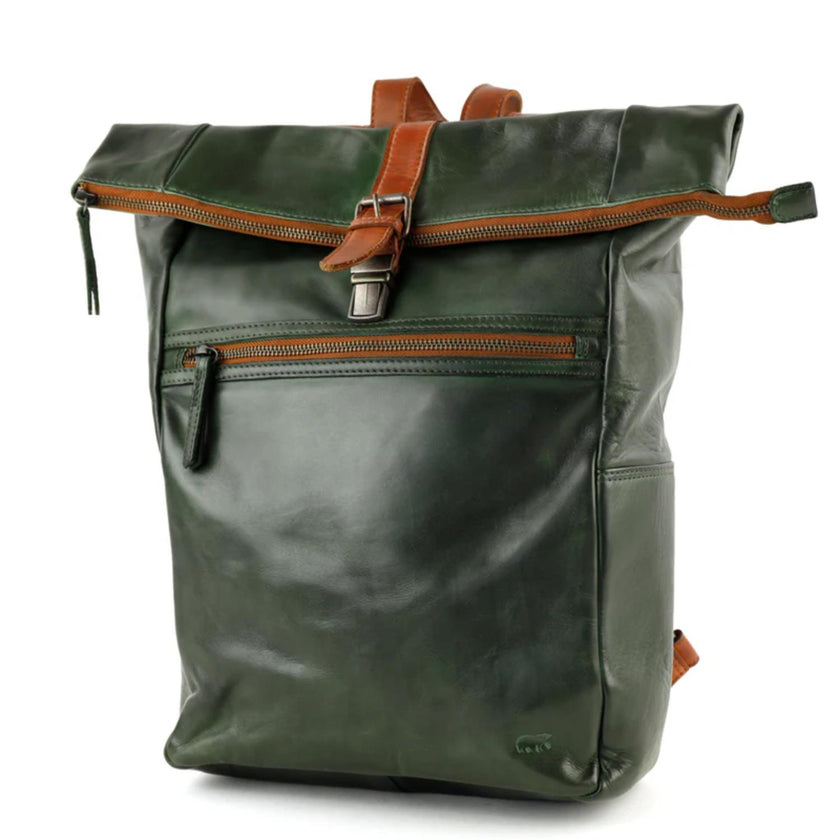 Bear Design Rugzak CL40007 Rick Green/cognac