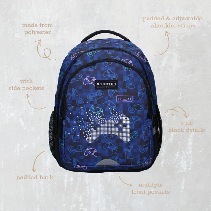Skooter Kinder rugzak 421-00565 Winning Streak Blue