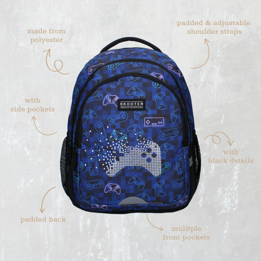 Skooter Kinder rugzak 421-00565 Winning Streak Blue