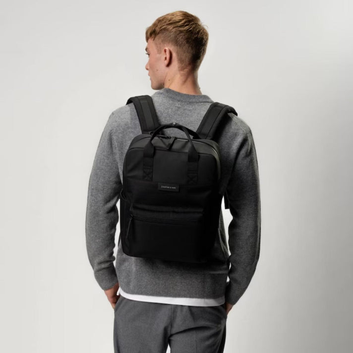 Kapten & Son Laptoprugzak Bergen Pro All Black