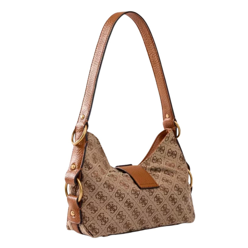 Guess Tas JJ930872 Camden Mini Latte Logo Cognac
