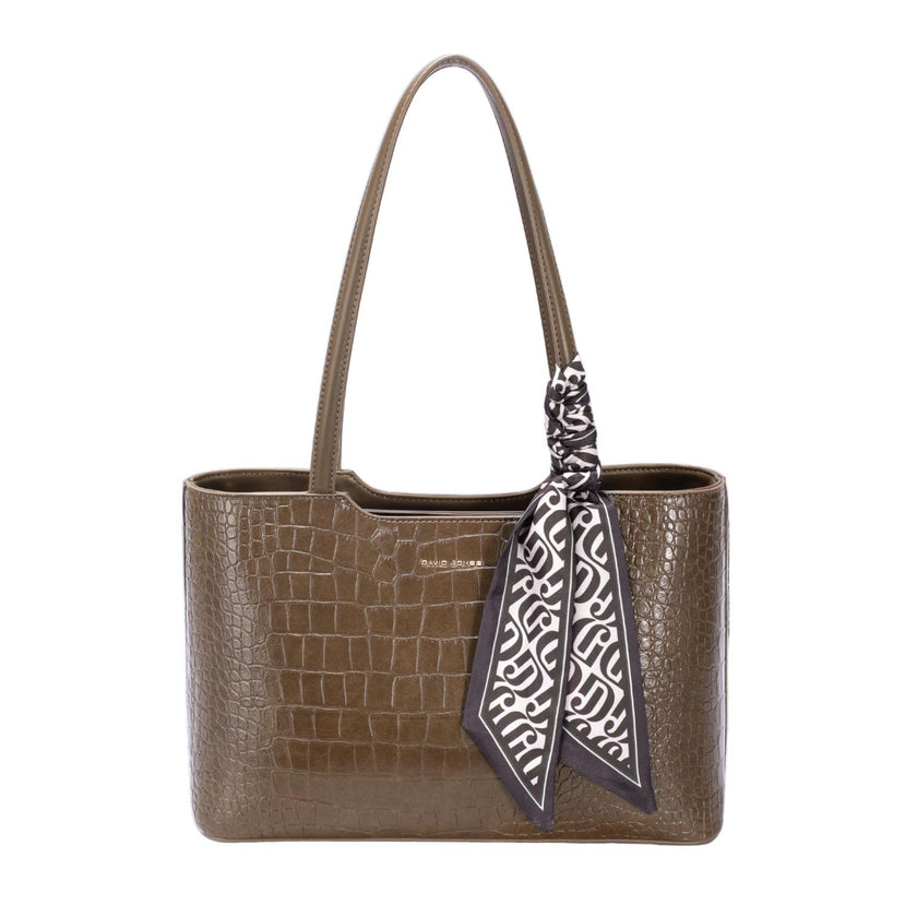 David Jones Tas CM8534 Croco Mist Moss