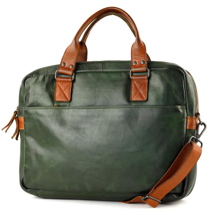 Bear Design Laptoptas CL32843 Leandro Green/cognac