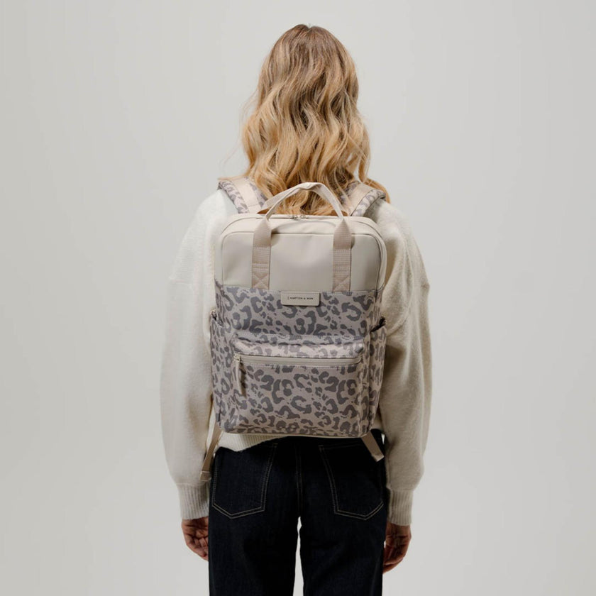 Kapten & Son Laptoprugzak Bergen Pro Leo Sandstone