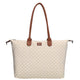 Charm Shopper 22521 Buckingham Stippen Wit-Taupe 1289