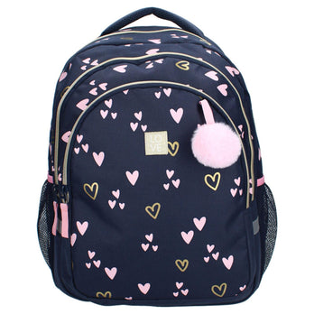 Milky Kiss Kinder rugzak 037-01069 Heart of Gold Blue