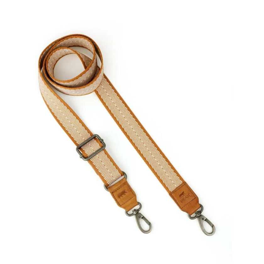 Bear Design Schouderriem Strap 4 Patroon Cognac