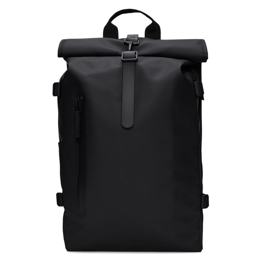 Rains Rugzak 14590 Rolltop Rucksack Large Black 01