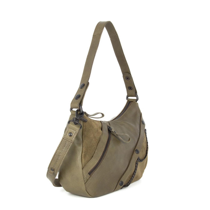 Spikes&Sparrow Tas 608170 Suede mix Green 06