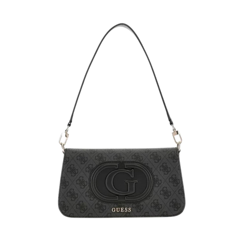 Guess Tas klep ESG951320 Eco mietta Coal logo/black