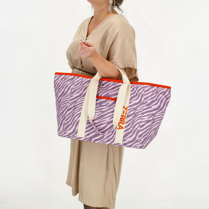 Zebra Trends Strandtas W00761 Elise Lila Zebra 262