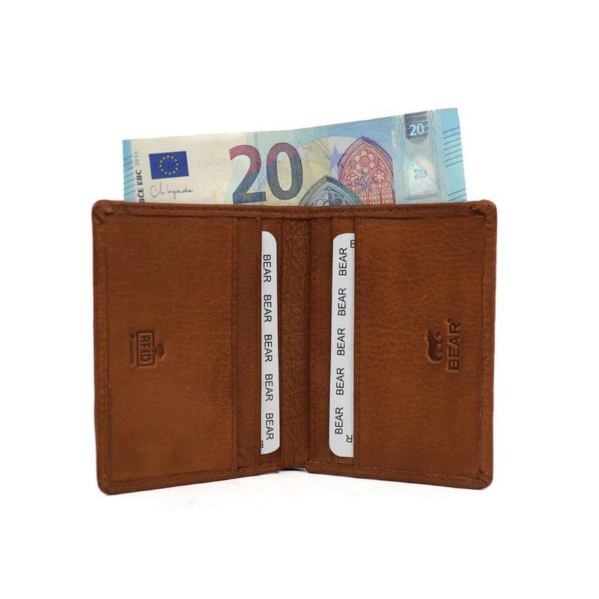 Bear Design Creditcard etui CP7040 Cas Cognac