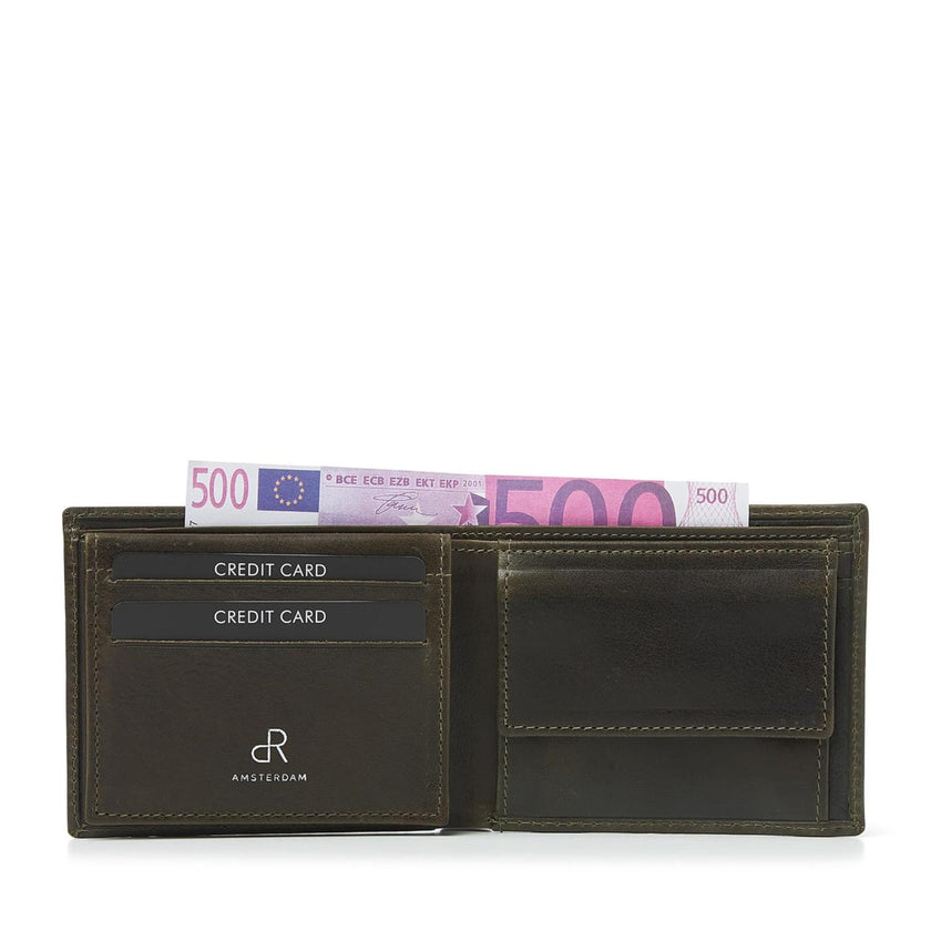 De Rooy Amsterdam Portemonnee 28524 Green