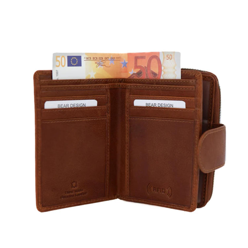 Bear Design Portemonnee AD13550 Loet Cognac