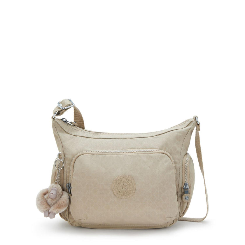 Kipling Tas Gabb S 14611 96A Sign.Beige embos