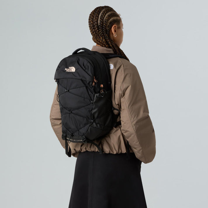 The NorthFace Rugzak W Borealis luxe Black Burnt