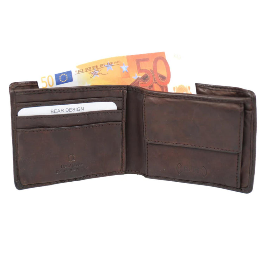 Bear Design Portemonnee CL8754 Fabian Brown