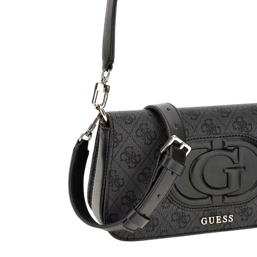 Guess Tas klep ESG951320 Eco mietta Coal logo/black