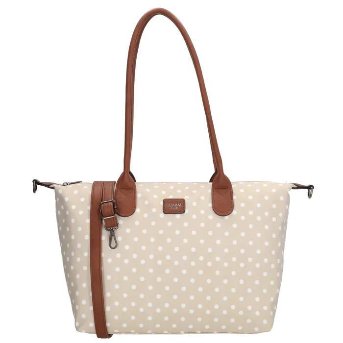 Charm Shopper 20776 Stippen wit-tauoe 1289