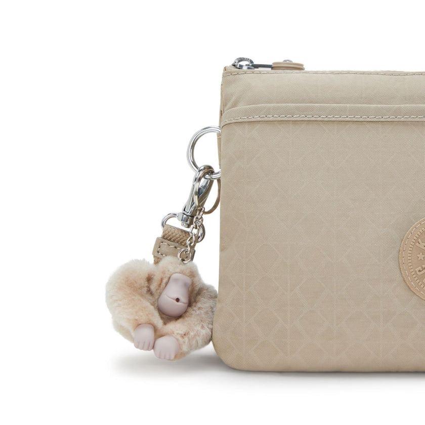 Kipling Tas Riri K17502 96A Sign Beige Emb