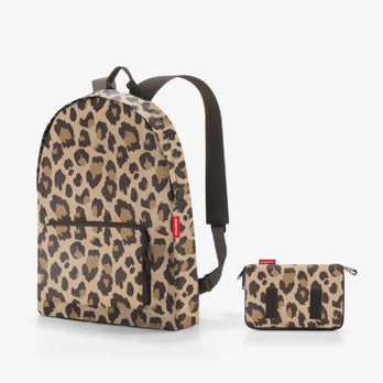 Reisenthel Opvouwbare rugzak AP mini max Leo macciato 6048