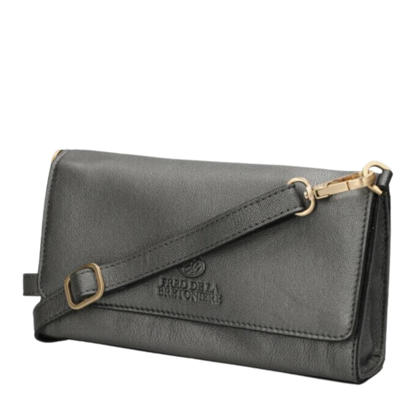 Fred de la Bretoniere Tas klep FR003502343W Jaana Gun metal grey