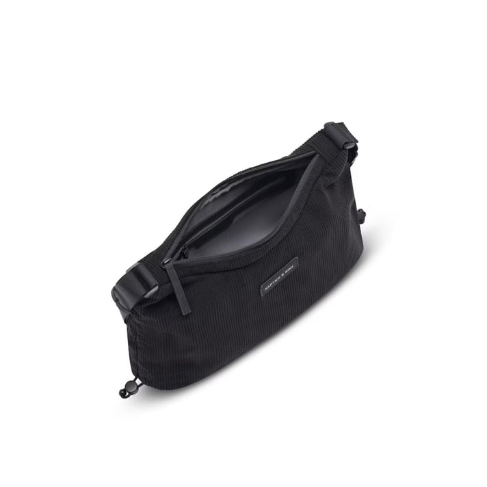 Kapten & Son Tas Skara S Cord All Black Corduroy