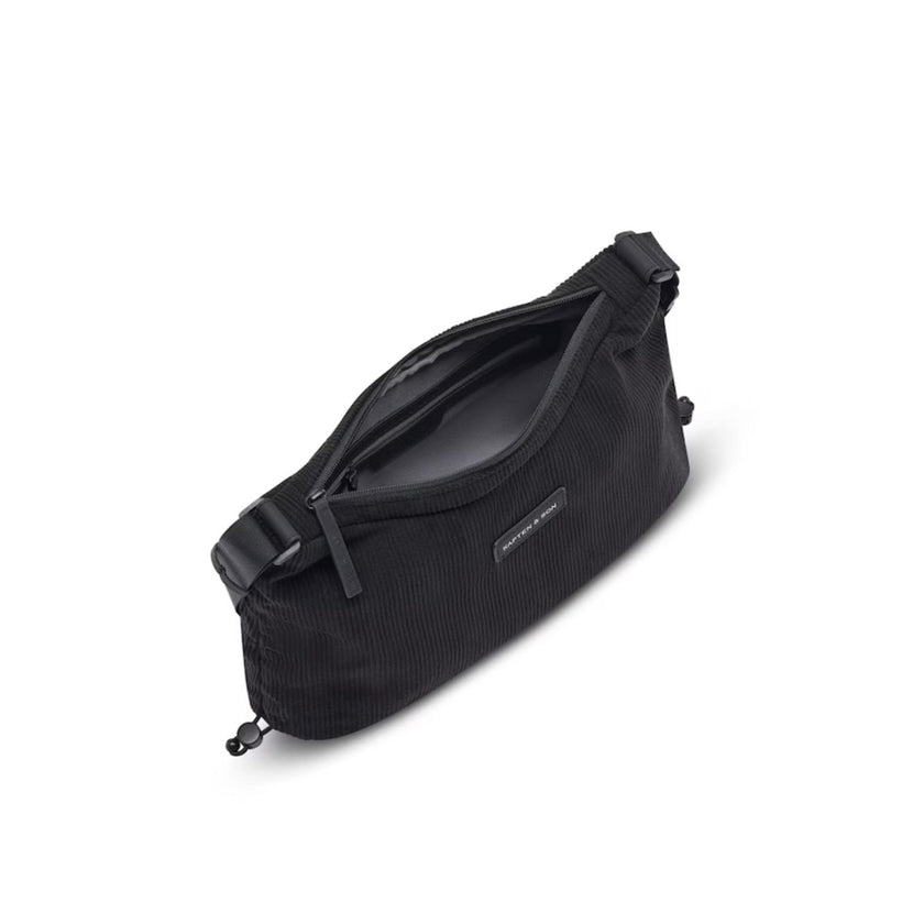 Kapten & Son Tas Skara S Cord All Black Corduroy